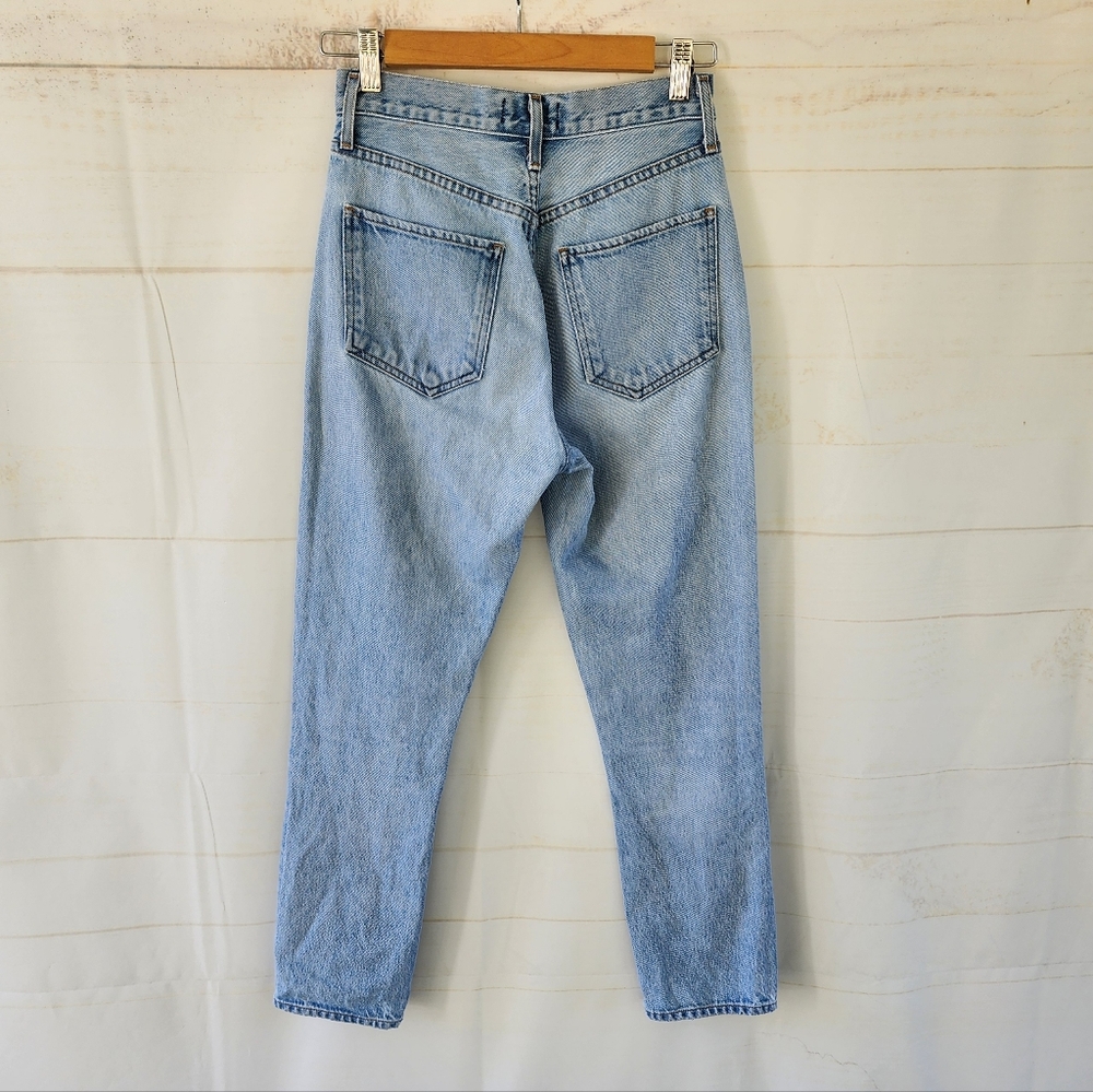Agolde Riley High Rise Straight Crop Jeans - Picture 10 of 12